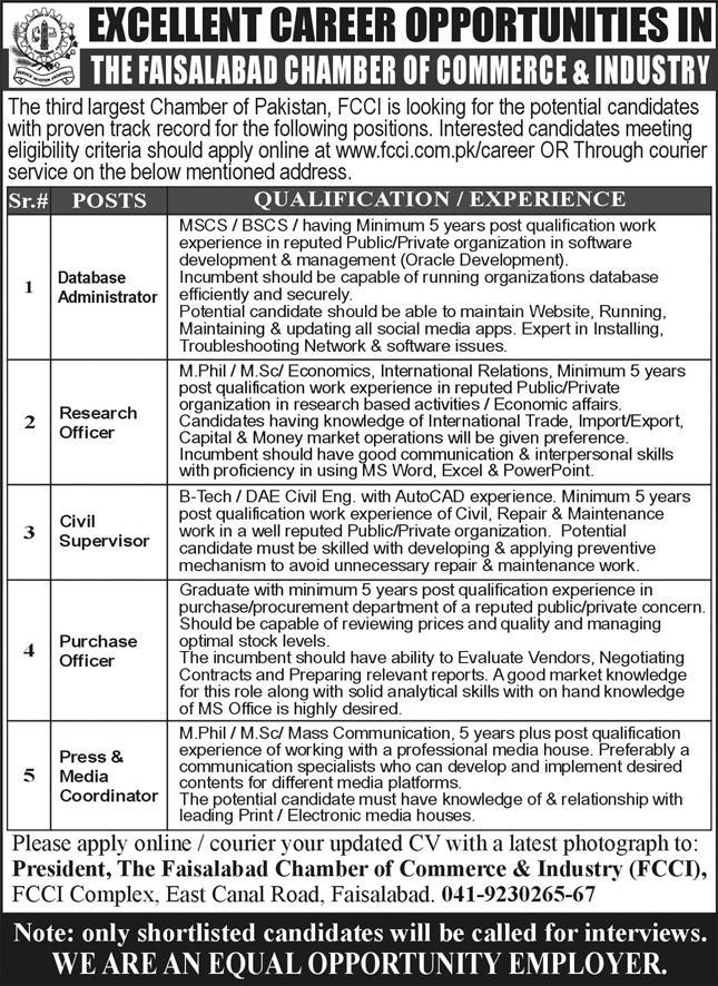 Research Officer Job at FCCI