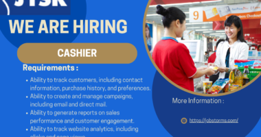 Cashier job Canada 2023
