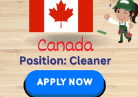 Cleaner job in Milton Canada