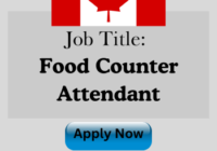 Food Counter Attendant Job in Canada